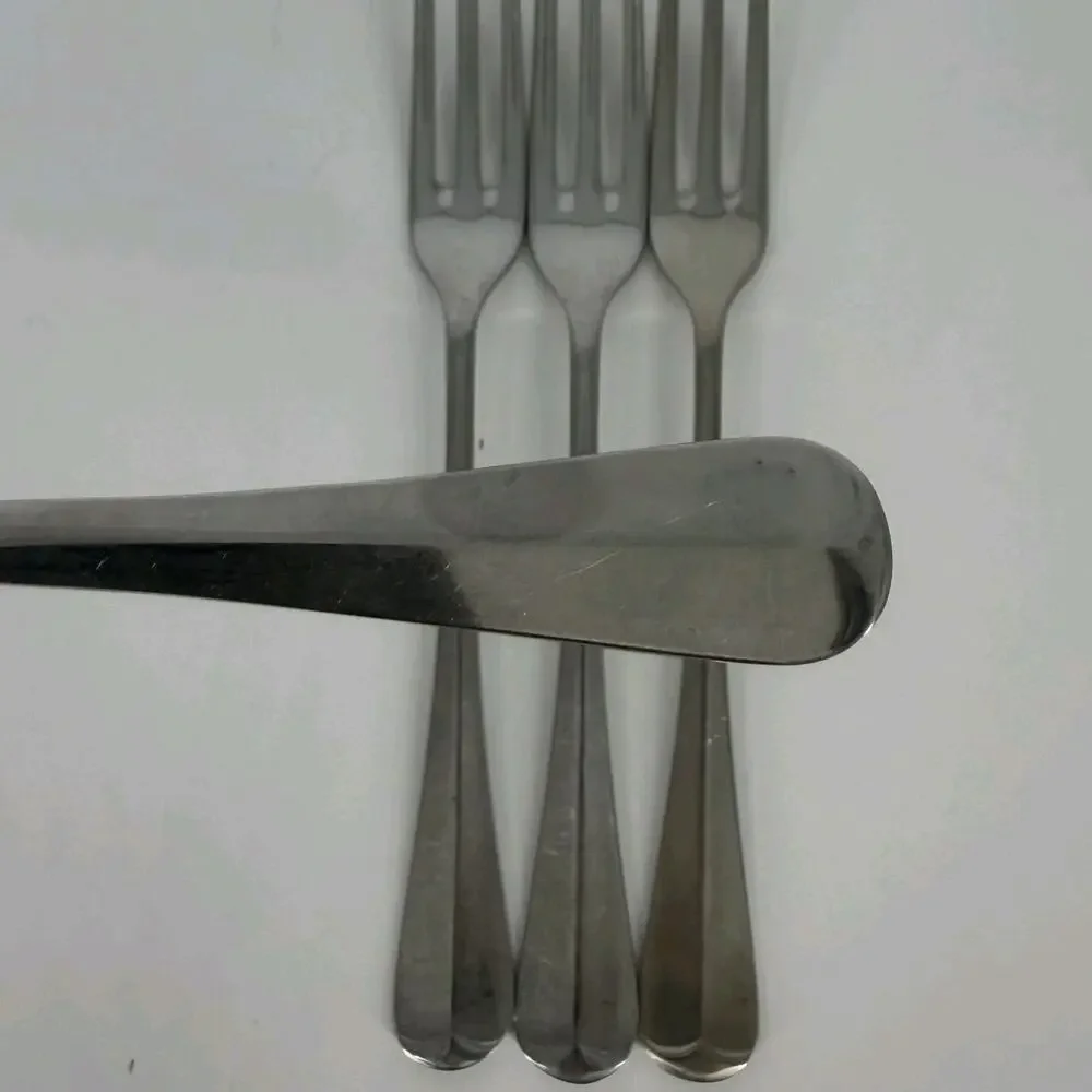 4X DF Cooper Bros QUEEN ANNE 3-Tine Stainless Dinner Forks England European